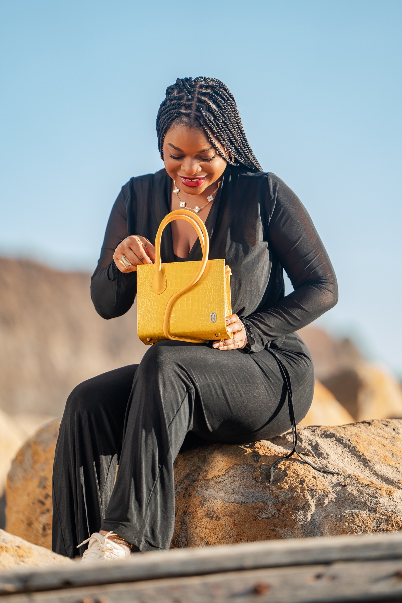 Sac à main FAYA mini - Croco Zest – Image 2